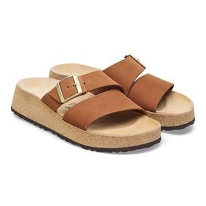 NEW BIRKENSTOCK women's almina sandal in pecan nubuck